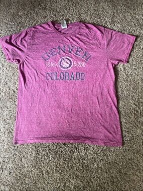 Women’s Large Delta Ringspun Colorado Cotton & Polyester T-shirt